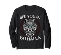 Design Viking Loup Valhalla Manche Longue