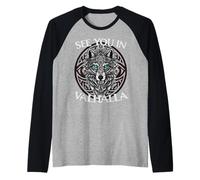 Design Viking Loup Valhalla Manche Raglan