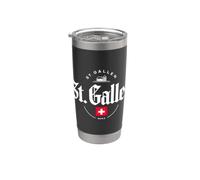 Design ville de Saint-Gall Suisse Gobelet isotherme en acier inoxydable double paroi