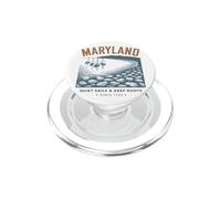 Design Vintage Côtier Maryland : Voiles Calmes et Racines PopSockets PopGrip pour MagSafe
