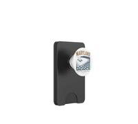 Design Vintage Côtier Maryland : Voiles Calmes et Racines PopSockets PopWallet pour MagSafe