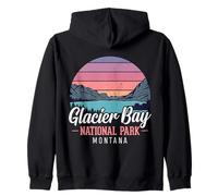 Design Vintage d'Aventure au Parc National Glacier Bay Sweat à Capuche