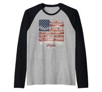Design Vintage d'aventure en Plein air National Parks Pride Manche Raglan