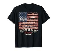 Design Vintage d'aventure en Plein air National Parks Pride T-Shirt