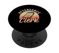 Design vintage de commis de présence PopSockets PopGrip Adhésif