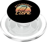 Design vintage de commis de présence PopSockets PopGrip pour MagSafe