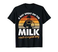 Design Vintage de la Route du Lait - Milkman rétro T-Shirt