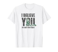 Design vintage de sensibilisation aux agressions sexuelles avec inscription « I Believe You » T-Shirt