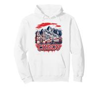Design Vintage de Voyage à Cusco avec Montagnes Andes Sweat à Capuche
