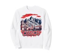 Design Vintage de Voyage à Cusco avec Montagnes Andes Sweatshirt