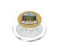 Design Vintage de Voyage en Montagne dans Les Dolomites de Plose, en Italie PopSockets PopGrip pour MagSafe