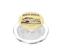 Design Vintage des Plaines Infinies du Dakota du Nord PopSockets PopGrip pour MagSafe