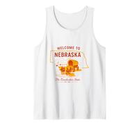 Design Vintage du Nebraska - État des Cornhusker Débardeur