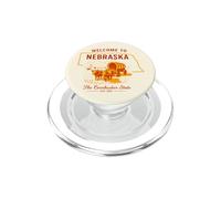 Design Vintage du Nebraska - État des Cornhusker PopSockets PopGrip pour MagSafe