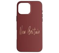 Design Vintage élégant Connecticut de Nouvelle-Bretagne Coque pour iPhone 16 Pro Max