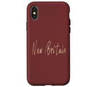 Design Vintage élégant Connecticut de Nouvelle-Bretagne Coque pour iPhone X/XS