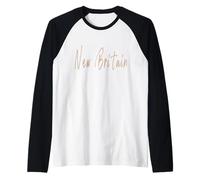 Design Vintage élégant Connecticut de Nouvelle-Bretagne Manche Raglan