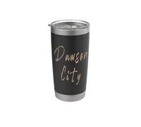 Design vintage élégant Dawson City Canada Gobelet isotherme en acier inoxydable double paroi