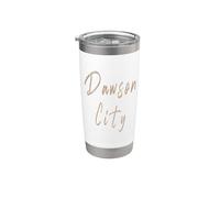 Design vintage élégant Dawson City Canada Gobelet isotherme en acier inoxydable double paroi