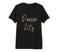 Design Vintage élégant Dawson City Canada T-Shirt Haut de Gamme