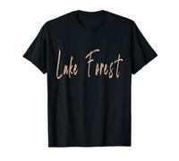Design vintage élégant Lake Forest Californie T-Shirt