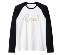 Design Vintage élégant Roswell New Mexico Manche Raglan