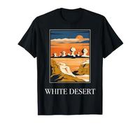 Design Vintage en Forme de Rocher du désert Blanc égyptien T-Shirt