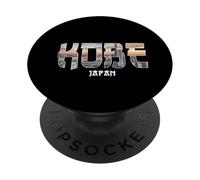 Design vintage établi par Kobe au Japon PopSockets PopGrip Adhésif