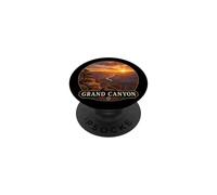 Design Vintage Grand et Canyon Coucher de Soleil sur Route en Voyage PopSockets PopGrip Adhésif
