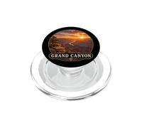 Design Vintage Grand et Canyon Coucher de Soleil sur Route en Voyage PopSockets PopGrip pour MagSafe