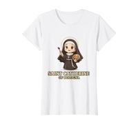 Design Vintage inspiré de la Sainte Catherine de Bologne T-Shirt Graphique avec Valeur