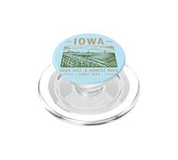 Design Vintage Iowa : Fierté et Terres Fertiles PopSockets PopGrip pour MagSafe