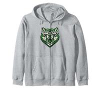 Design Vintage Loup Basketball Game Day Amusant pour Fans Sweat à Capuche