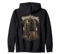 Design Vintage pour Amoureux des Chats et de la Lecture Sweat à Capuche
