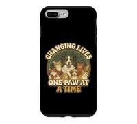Design Vintage pour Animaux de Compagnie Qui changent des Vies Une Patte à la Fois Coque pour iPhone 7 Plus/8 Plus