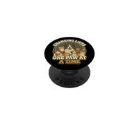 Design Vintage pour Animaux de Compagnie Qui changent des Vies Une Patte à la Fois PopSockets PopGrip Adhésif