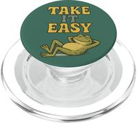 Design vintage Take It Easy grenouille relaxante PopSockets PopGrip pour MagSafe