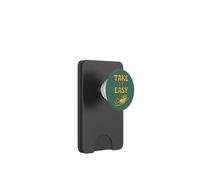 Design vintage Take It Easy grenouille relaxante PopSockets PopWallet pour MagSafe
