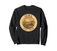 Design Vintage Tracteur Iowa 1846 Vie Agricole Sweatshirt