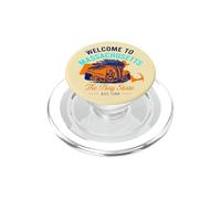 Design Vintage Typographique du Massachusetts PopSockets PopGrip pour MagSafe