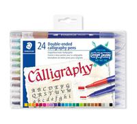 Design Voyage Double Embout Calligraphie Stylo 24 IN Paquet Assorti Couleurs New