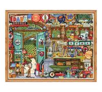 Design Works Crafts Dad's Garage Kit de broderie au point de croix compté