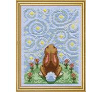 Design Works Crafts Kit de broderie au point de croix compté Motif lapin Nuit étoilée