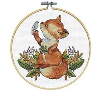 Design Works Crafts Kit de broderie au point de croix compté, renard