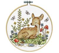 Design Works Crafts Kit de point de croix compté, cerf