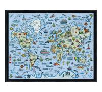 Design Works Kit de broderie au point de croix "Carte du monde", motif à compter, 46x61cm