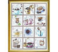 Design Works Kit de Point de Croix Motif Pause café Multicolore