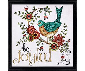 Design Works Kit Point de Croix Motif être Joyful, Multicolore