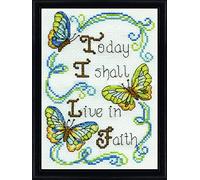 Design Works "Live in Faith Tissu Aida