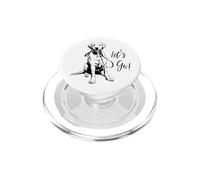Design Yellow Lab Let's Go! - Happy Yellow Lab Design PopSockets PopGrip pour MagSafe
